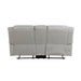Brennen Double Reclining Loveseat with Center Console in Gray - 9204MT-2 - FAMSA Furniture (TX)