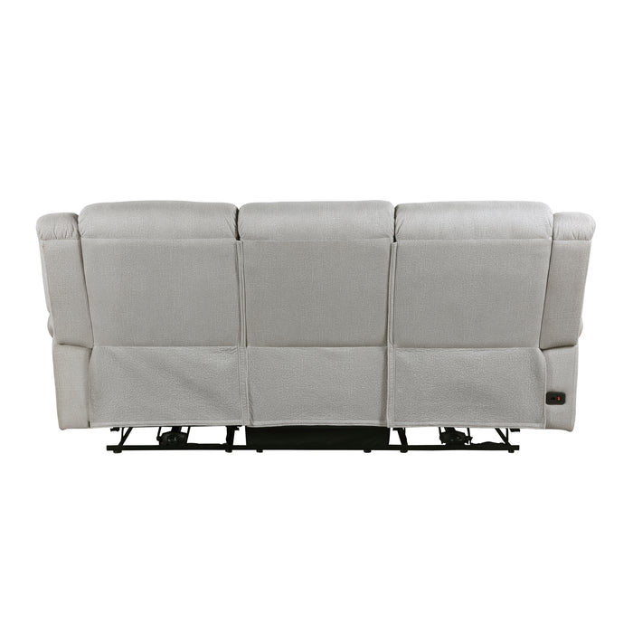 Brennen Power Double Reclining Sofa in Gray - 9204MT-3PW - FAMSA Furniture (TX)