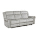 Brennen Power Double Reclining Sofa in Gray - 9204MT-3PW - FAMSA Furniture (TX)