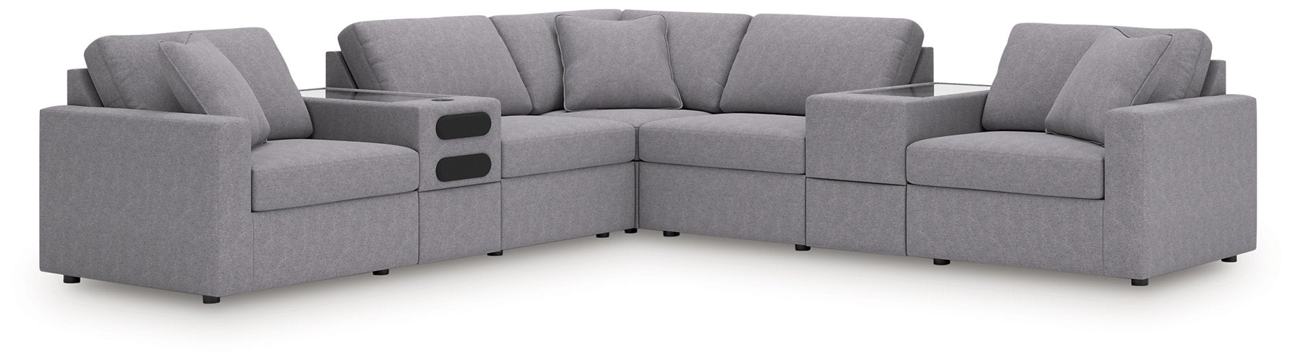 Modmax Balanced Sectional with Audio and Storage Consoles - FAMSA Furniture (TX)