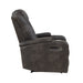Tabor Power Reclining Chair with Power Headrest and Storage Arms, Cup Holders in Brown/Gray - 9211BRG-1PWH - FAMSA Furniture (TX)