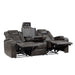 Tabor 2pc Set: Sofa, Love (Power) in Brown/Gray - 9211BRG*2PWH - FAMSA Furniture (TX)
