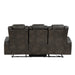 Tabor 2pc Set: Sofa, Love (Power) in Brown/Gray - 9211BRG*2PWH - FAMSA Furniture (TX)