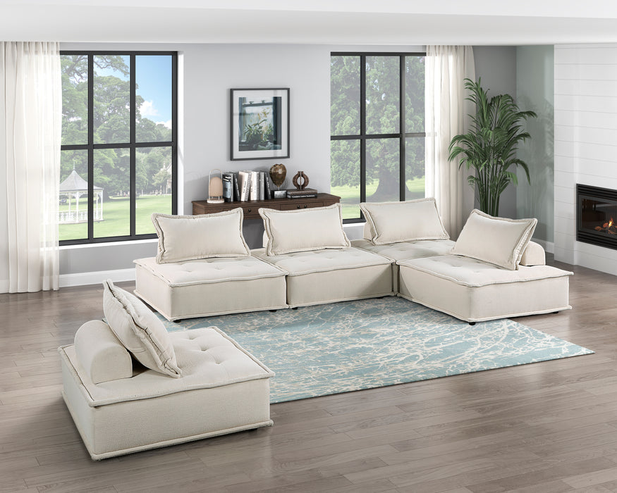Inman Modular Accent Chair in Beige - 9237BE-1 - FAMSA Furniture (TX)
