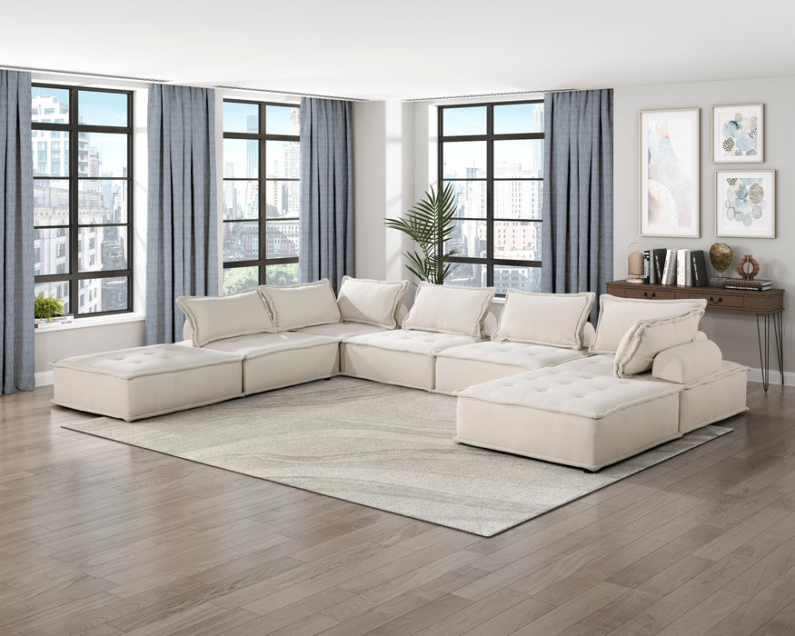 Inman Modular Accent Chair in Beige - 9237BE-1 - FAMSA Furniture (TX)