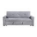 Grady Convertible Sofa with Hidden Storage, Cup Holders and Charging Ports in Gray - 9258 - FAMSA Furniture (TX)