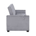 Grady Convertible Sofa with Hidden Storage, Cup Holders and Charging Ports in Gray - 9258 - FAMSA Furniture (TX)