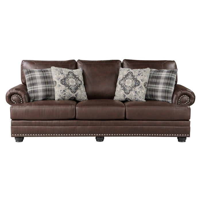 Franklin Sofa in Brown - 9260DB-3 - FAMSA Furniture (TX)