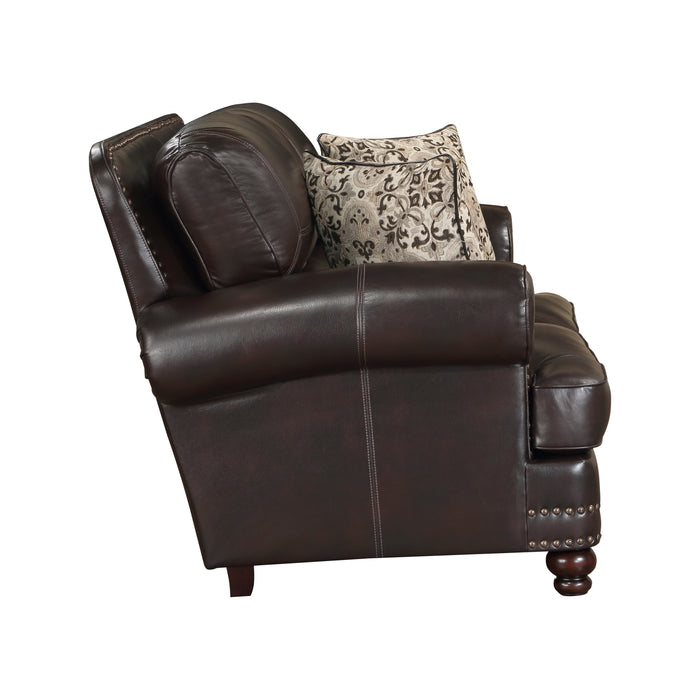 Milford Loveseat in Brown - 9268BRW-2 - FAMSA Furniture (TX)