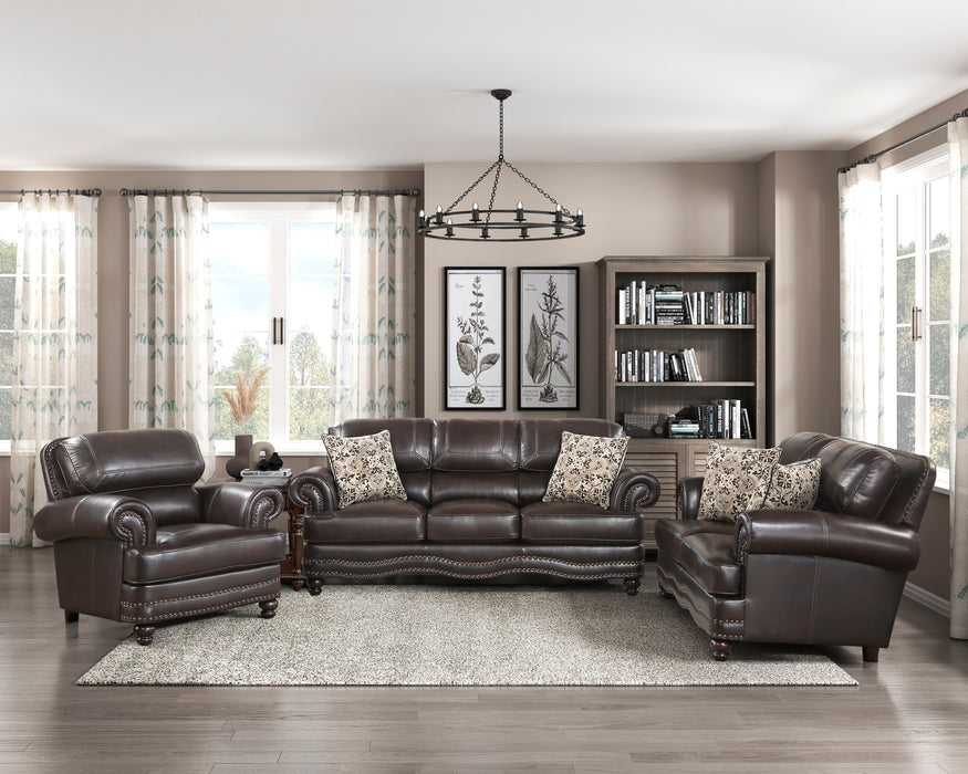 Milford Loveseat in Brown - 9268BRW-2 - FAMSA Furniture (TX)