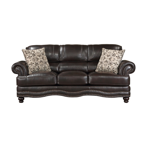 Milford 2pc Set: Sofa, Love in Brown - 9268BRW*2 - FAMSA Furniture (TX)