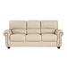 Foxborough 2pc Set: Sofa, Love in Cream - 9269CR*2 - FAMSA Furniture (TX)