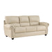 Foxborough 2pc Set: Sofa, Love in Cream - 9269CR*2 - FAMSA Furniture (TX)