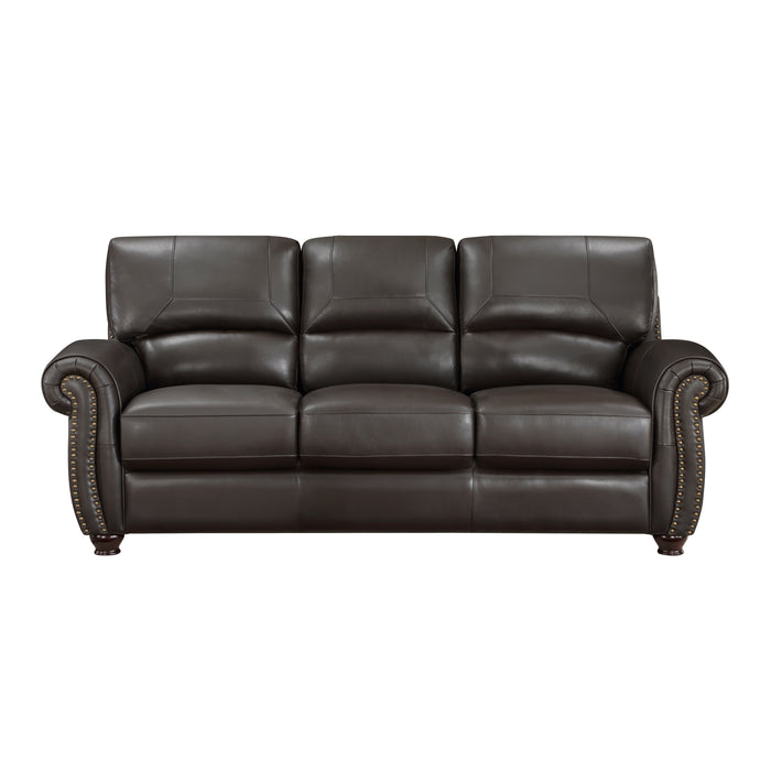 Foxborough 2pc Set: Sofa, Love in Brown - 9269DB*2 - FAMSA Furniture (TX)