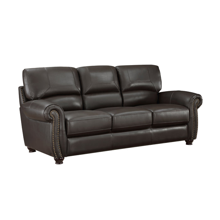 Foxborough 2pc Set: Sofa, Love in Brown - 9269DB*2 - FAMSA Furniture (TX)