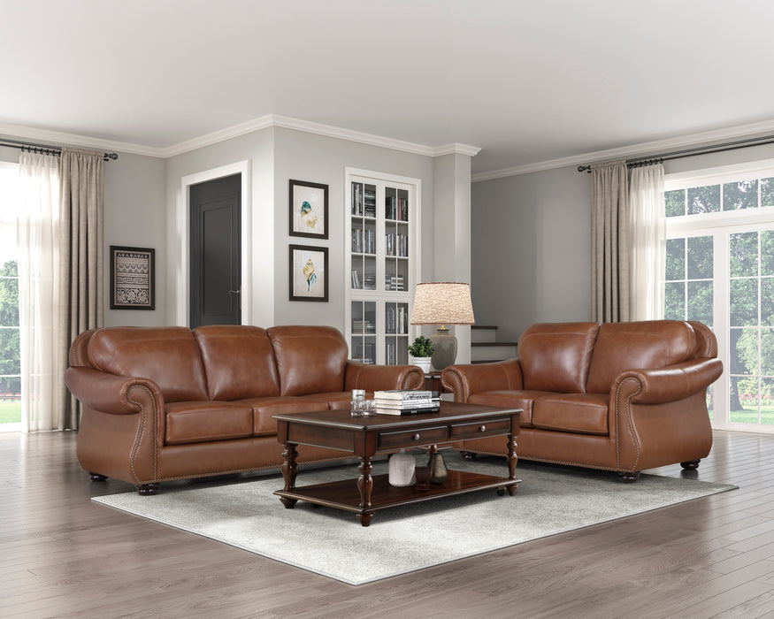 Attleboro Loveseat in Brown - 9270BR-2 - FAMSA Furniture (TX)