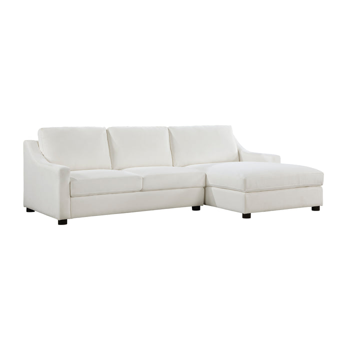 Zayden 2-Piece Sectional with Right Chaise in Beige - 9277VR*22LRC - FAMSA Furniture (TX)