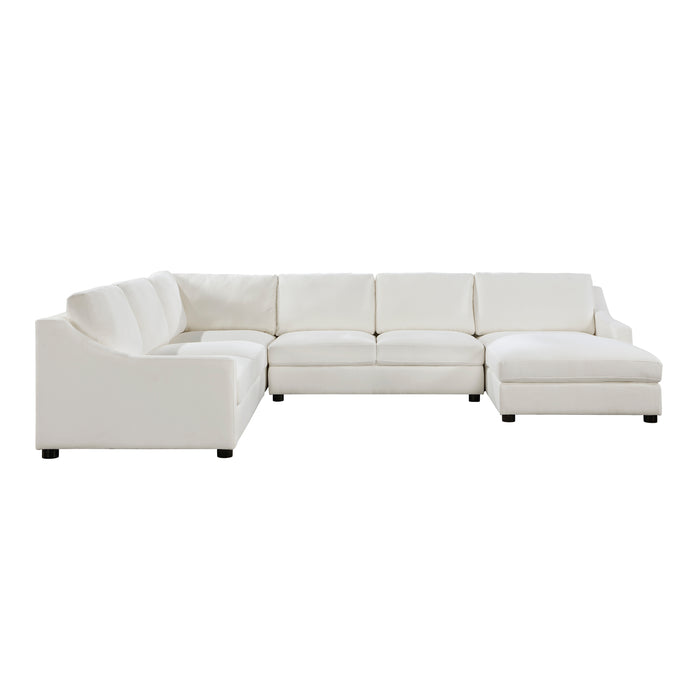 Zayden 4-Piece Sectional with Right Chaise in Beige - 9277VR*42LRC - FAMSA Furniture (TX)