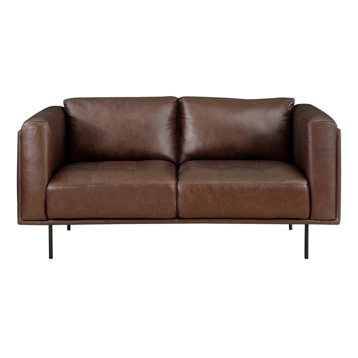 Soren 2pc Set: Sofa, Love in Brown - 9280BR*2 - FAMSA Furniture (TX)