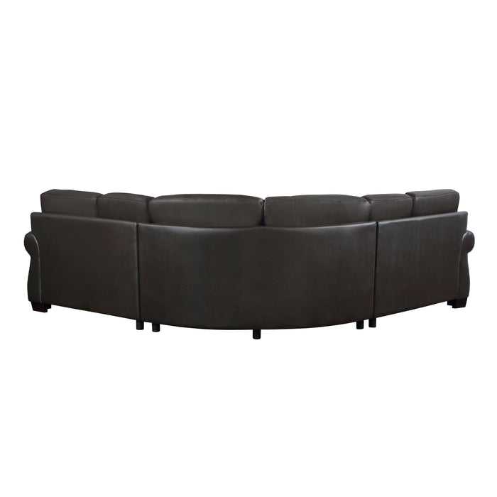 Wareham 3-Piece Sectional in Brown - 9289DB*SC - FAMSA Furniture (TX)