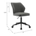 Pakuna Swivel Office Chair - Image 7