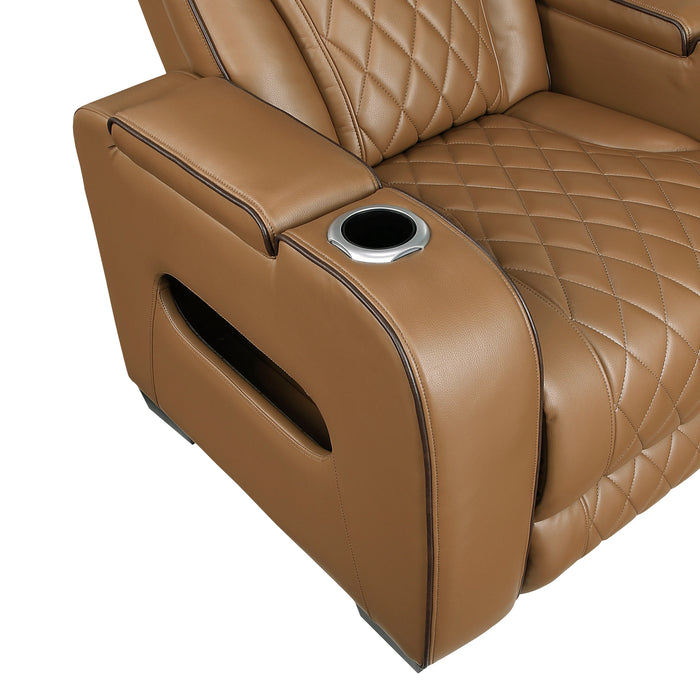 Fairway Power Double Reclining Love Seat With Center Console
