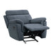 Clifton Glider Reclining Chair in Blue - 9301BUE-1 - FAMSA Furniture (TX)