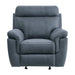 Clifton Glider Reclining Chair in Blue - 9301BUE-1 - FAMSA Furniture (TX)