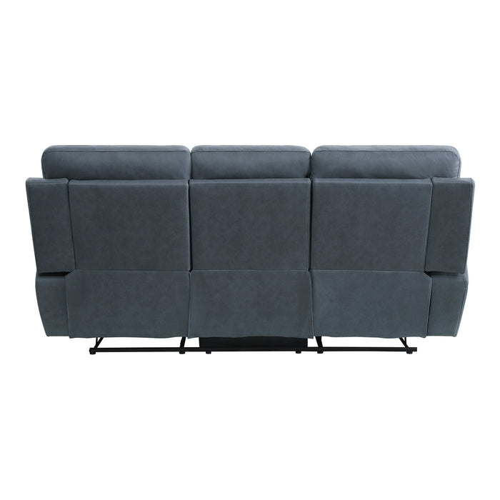 9301BUE-3 Double Reclining Sofa with Center Drop-Down Cup Holders image