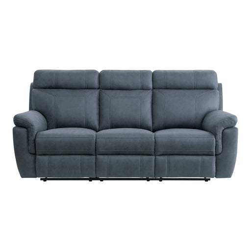 9301BUE-3 Double Reclining Sofa with Center Drop-Down Cup Holders image