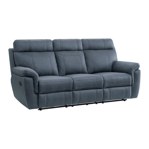 9301BUE-3 Double Reclining Sofa with Center Drop-Down Cup Holders image