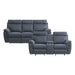 Clifton 2pc Set: Sofa, Love in Blue - 9301BUE*2 - FAMSA Furniture (TX)