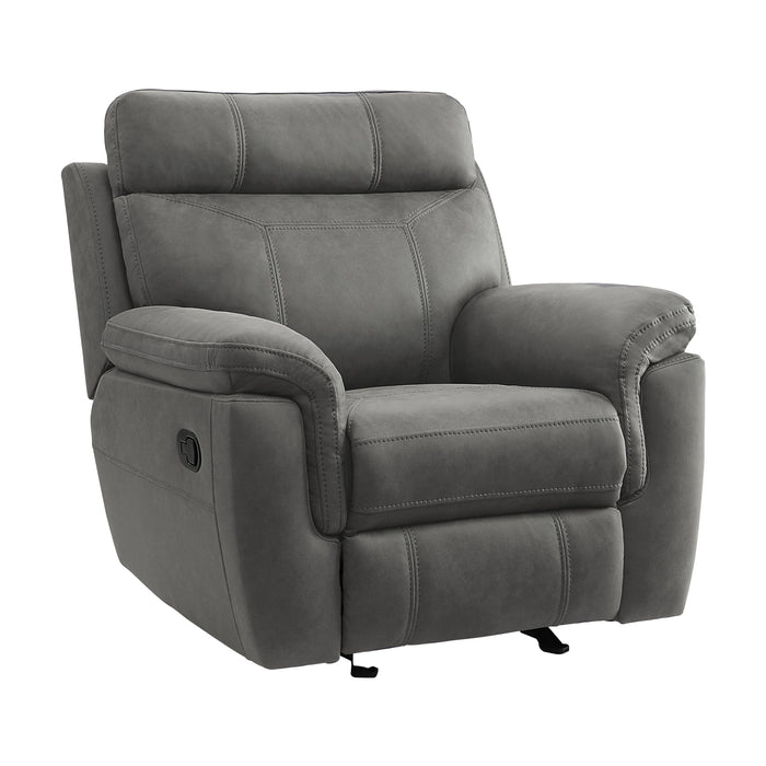Clifton Glider Reclining Chair in Gray - 9301GRY-1 - FAMSA Furniture (TX)