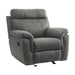 Clifton Glider Reclining Chair in Gray - 9301GRY-1 - FAMSA Furniture (TX)