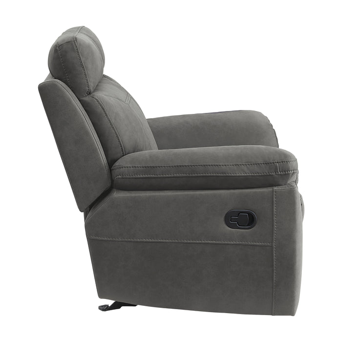 Clifton Glider Reclining Chair in Gray - 9301GRY-1 - FAMSA Furniture (TX)