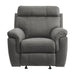 Clifton Glider Reclining Chair in Gray - 9301GRY-1 - FAMSA Furniture (TX)