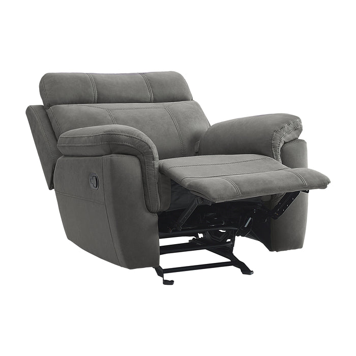 Clifton Glider Reclining Chair in Gray - 9301GRY-1 - FAMSA Furniture (TX)