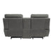 9301GRY-2 Double Glider Reclining Love Seat with Center Console image