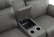 Clifton Double Glider Reclining Loveseat with Center Console in Gray - 9301GRY-2 - FAMSA Furniture (TX)