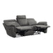 Clifton Double Reclining Sofa with Center Drop-Down Cup Holders in Gray - 9301GRY-3 - FAMSA Furniture (TX)