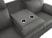 Clifton Double Reclining Sofa with Center Drop-Down Cup Holders in Gray - 9301GRY-3 - FAMSA Furniture (TX)