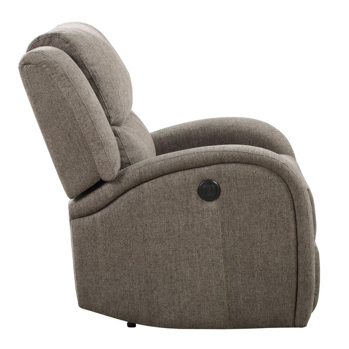 Foxcroft Power Reclining Chair in Brown - 9316BR-1PW - FAMSA Furniture (TX)