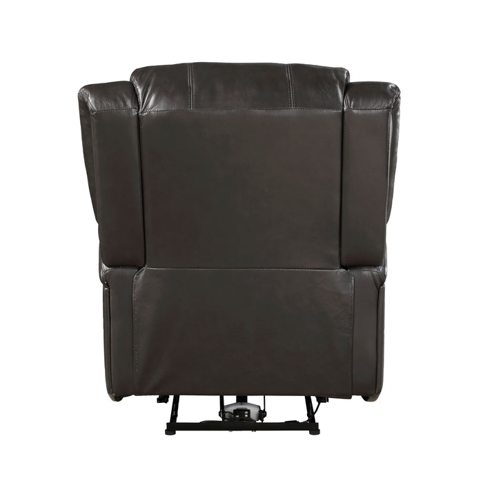 Foxcroft Power Reclining Chair in Brown - 9316PUBR-1PW - FAMSA Furniture (TX)
