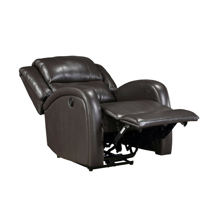 Foxcroft Power Reclining Chair in Brown - 9316PUBR-1PW - FAMSA Furniture (TX)