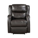 Foxcroft Power Reclining Chair in Brown - 9316PUBR-1PW - FAMSA Furniture (TX)
