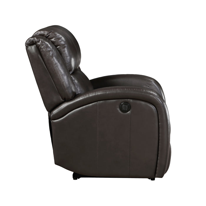 Foxcroft Power Reclining Chair in Brown - 9316PUBR-1PW - FAMSA Furniture (TX)