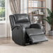 Foxcroft Power Reclining Chair in Gray - 9316PUGY-1PW - FAMSA Furniture (TX)