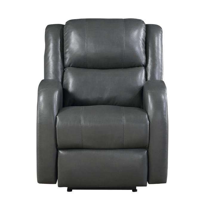 Foxcroft Power Reclining Chair in Gray - 9316PUGY-1PW - FAMSA Furniture (TX)