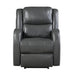 Foxcroft Power Reclining Chair in Gray - 9316PUGY-1PW - FAMSA Furniture (TX)