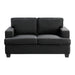 Elmont 2pc Set: Sofa, Love in Black - 9327BK*2 - FAMSA Furniture (TX)